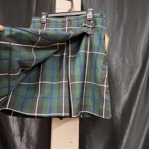 Columbia Green and Blue Wrap Skort Casual Mini - Picture 10 of 17